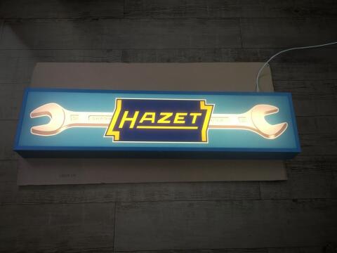 Hazet Leuchtreklame Vintage Industrial