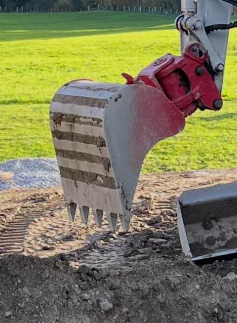 Baggerlöffel Martin M10 Geel SW020 Tieflöffel 90