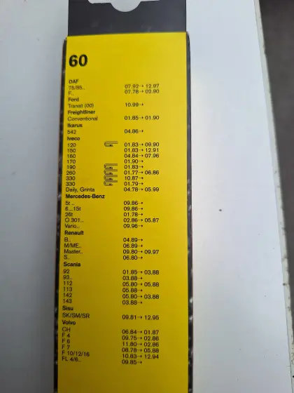 Scheibenwischerblätter, 9 Stk.
