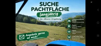 Pachtflächen, Wiesen, Acker