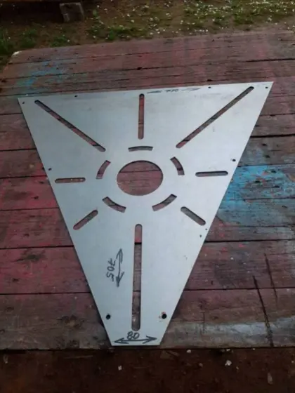 Edelstahl-Zierbleche Geländer