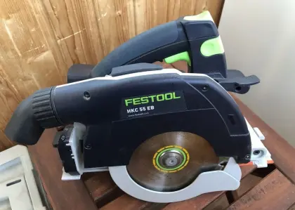 Akku-Handkreissäge Festool HKC 55 EB-Plus mit Zubehör