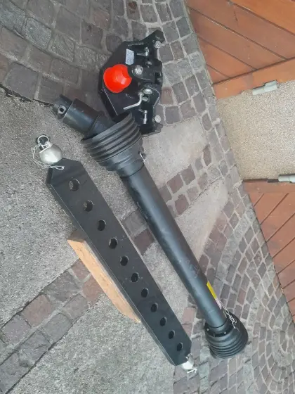 Sauermann K80 HS, Gelenkwelle, Ackerschiene Kat. 3