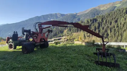 Bagger mit Transporter