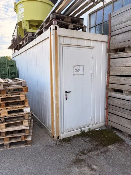 20 Fuß Büro-, Lagercontainer gebraucht, ca. 6 m