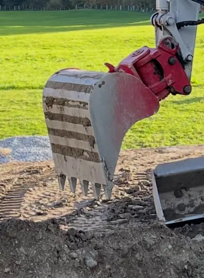 Baggerlöffel Martin M10 Geel SW020 Tieflöffel 90