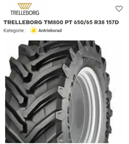 TRELLEBORG TM 800 PT 650/65 R38