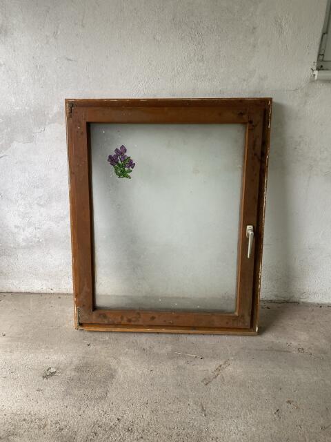 2x Holzfenster 98 x 120