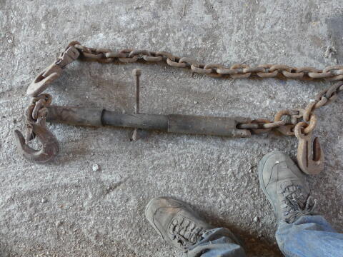 Kardanwelle, Kette, Kettenspanner, Spindel