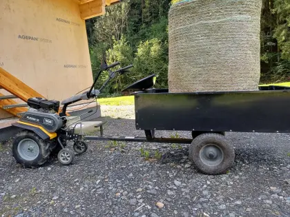 Einachsschlepper, Anbaugerät mit Anhänger, Tielbürger Fusion 10