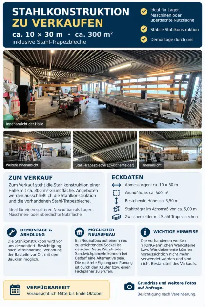 Stahlkonstruktion, Stahlhalle