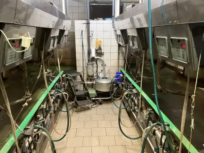 Verkaufe 2x3er Westfalia Fischgräten-Melkstand Metatron 12