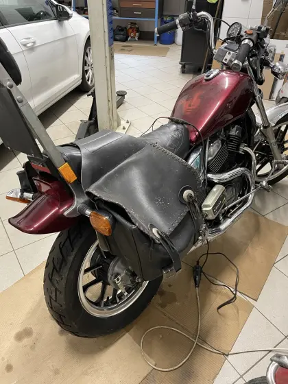 Motorrad-Ledertasche
