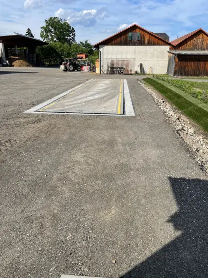 Geeichte Fahrzeugwaage Stahlbeton 18/20 m, 60 t