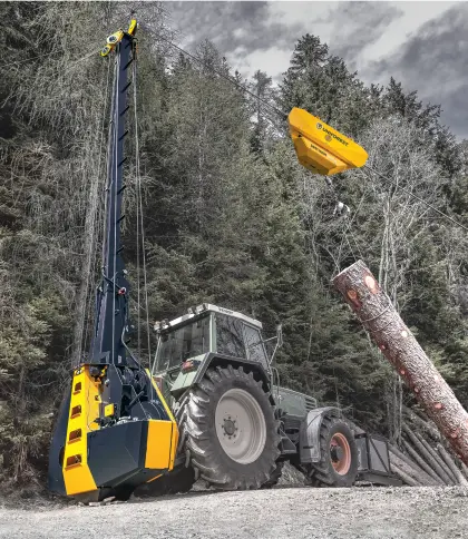 Seilkran "Cobra 450-25G" inkl. Laufwagen von Uniforest