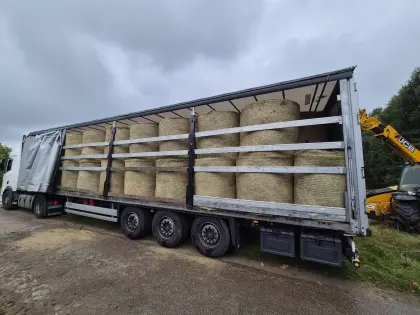 Heu in Rundballen von hervorragender Qualität