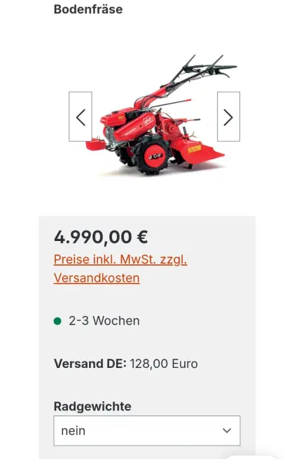 Motor-Bodenfräse Honda F560