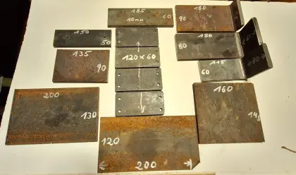 10 mm Metallplatten