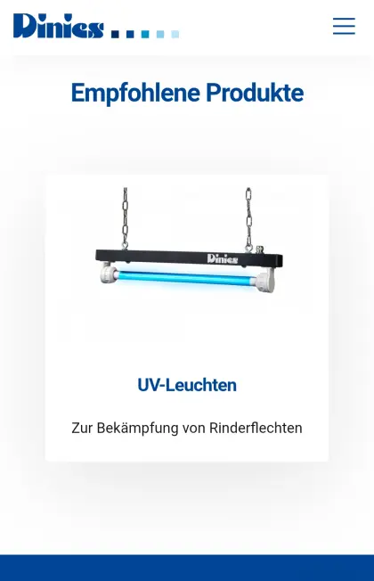 Verkaufe UV-Leuchten gegen Rinderflechten