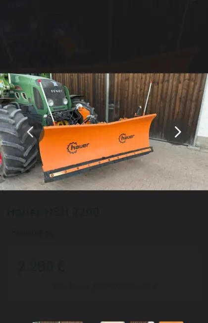Schneepflug Hauer HSH 220