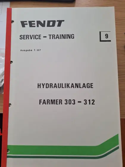 Fendt Farmer 300 Servicetraining-Bücher Farmer 303-312