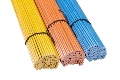 Markierstäbe Forst Fieberglas 7 x 1.300 mm gelb, blau, orange