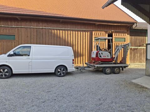 Anhänger Humer, Baggeranhänger, Takeuchi, Tandemanhänger