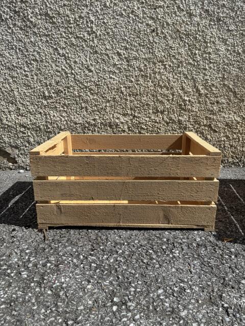 Neue Holz-Obststeigen, Obstkisten
