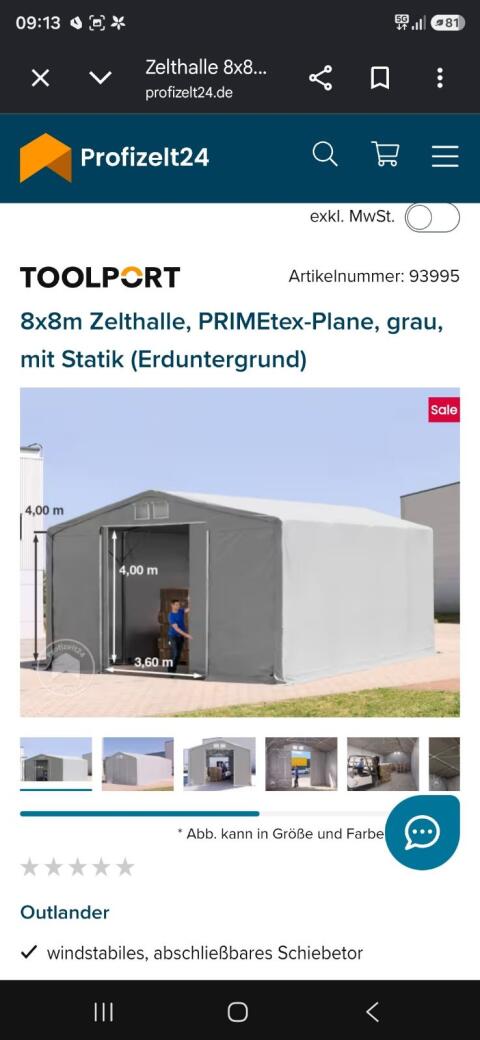 Verkaufe 2x Lagerzelt, Weideunterstand, Zelthalle