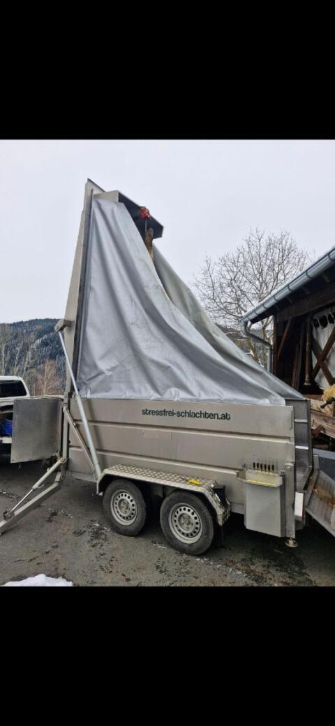 Schlachtanhänger für teilmobile Schlachtung