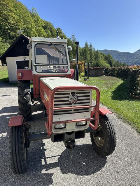 Steyr 650 mit Hecklade