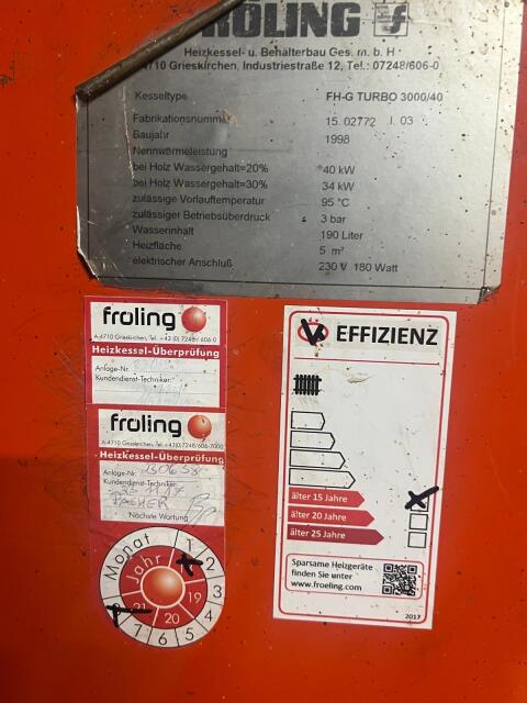 Holzvergaser Fröling FHG Turbo 3000