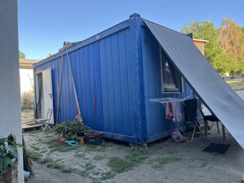 Wohncontainer mit WC, Bürocontainer 6 x 2,44 x 2,5 m
