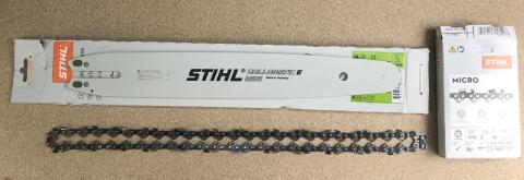 Stihl Motorsägenkette mit Schwert