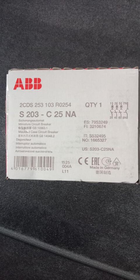 ABB C25 3+N Sicherungsautomat