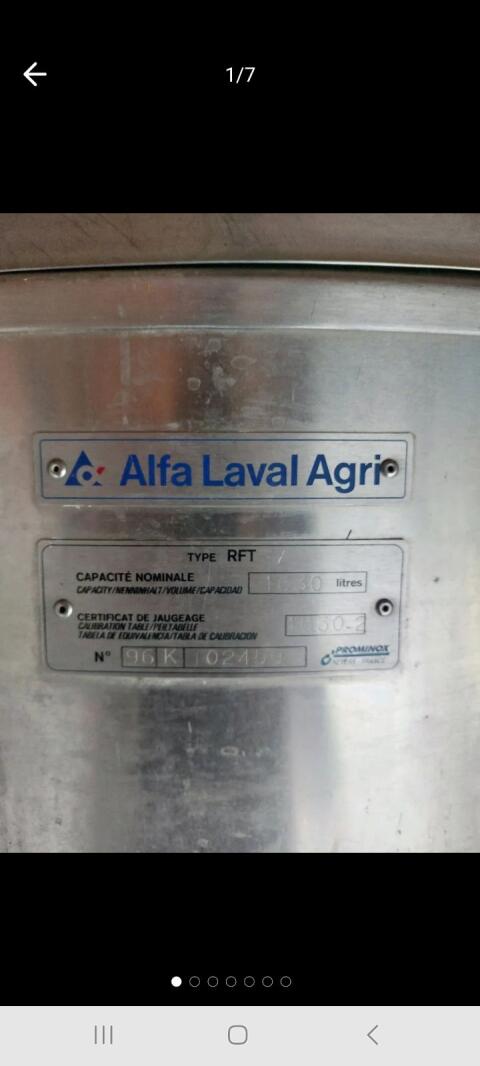 DeLaval, Alfa Laval Agri Milchkühltank