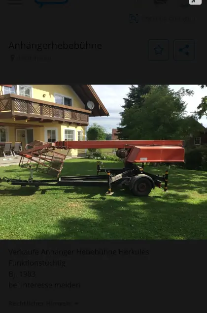 Anhänger-Hebebühne Herkules