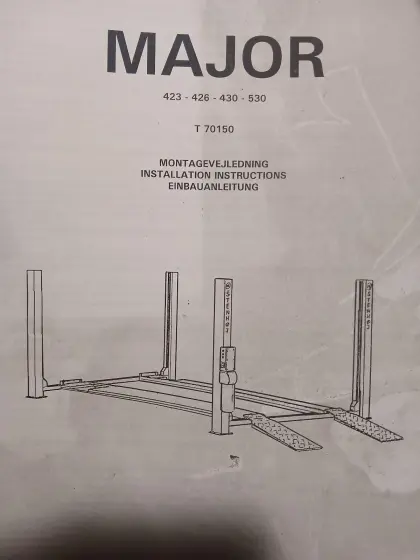 Verkauf Major 4-Säulen-Hebebühne T 70150