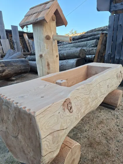 Brunnentrog, Brunntrog, Holzbrunnen