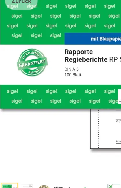 Rapporte, Regieberichte, 4 Bücher