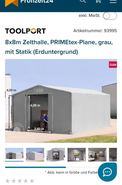 Verkaufe 2x Lagerzelt, Weideunterstand, Zelthalle