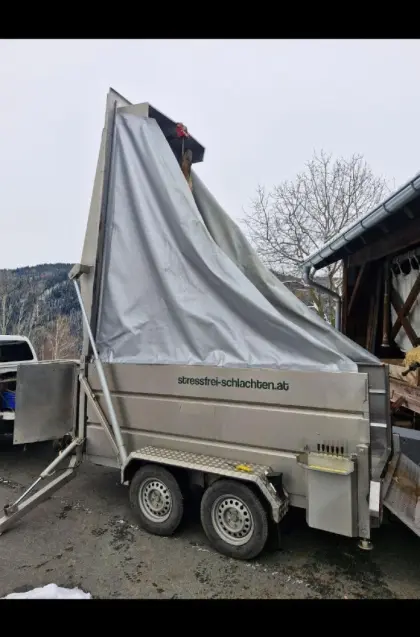 Schlachtanhänger für teilmobile Schlachtung