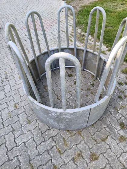 Rundraufe für Rundballen