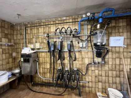 Rohrmelkanlage