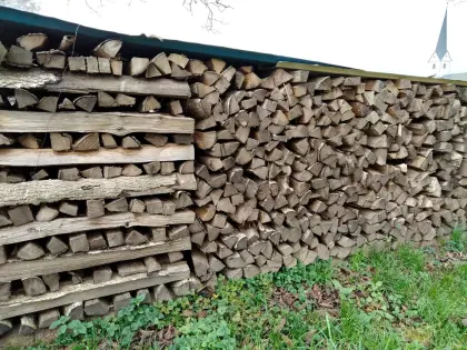 Brennholz Hartholz in 1-m-Scheiter