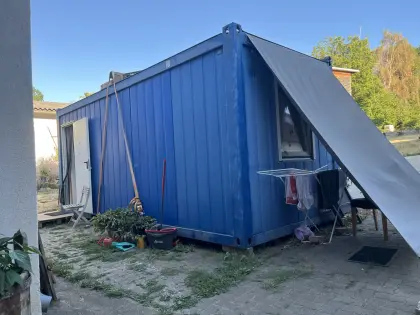 Wohncontainer mit WC, Bürocontainer 6 x 2,44 x 2,5 m