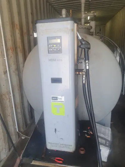 Tankstelle 10.000 l mobil im Container