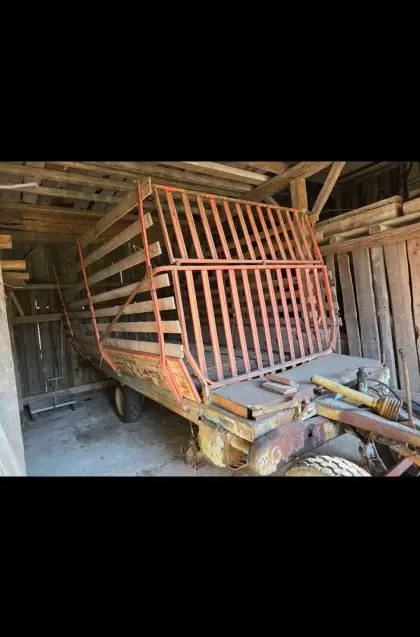 Steyr Hamster 804.02 Ladewagen mit Kratzboden