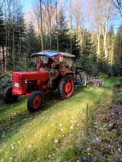 Mc Cormick IHC D-432 und kleiner Rückewagen