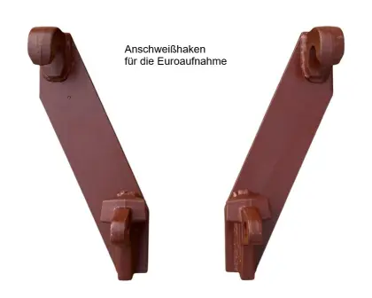 Anschweißhaken für Euroaufnahme
